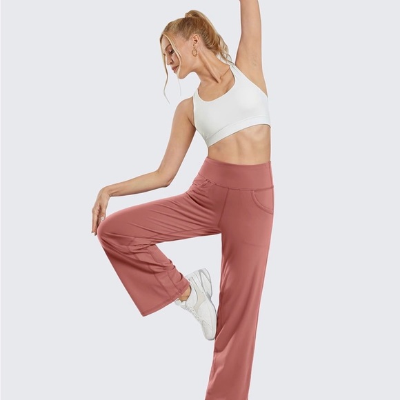 NWT Wide Leg Pants/Yoga Pants With Pockets - Size S - Picture 2 of 9